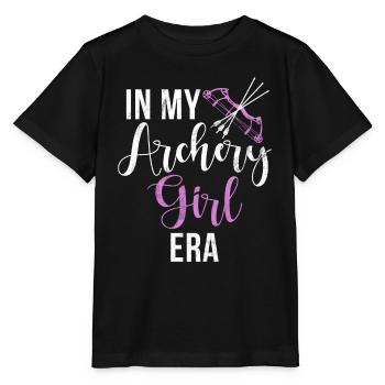 Archery Bowhunter Shooting Girls Arrow Hunting - Stanley/Stella MINI CREATOR Kids’ T-Shirt - black - Front - Mikhail (115cm)