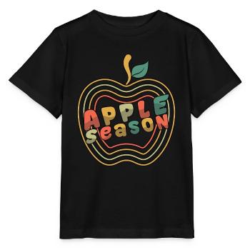 Apple Season Apple Butter Picker Apple - Stanley/Stella MINI CREATOR Kids’ T-Shirt - black - Front - Mikhail (115cm)