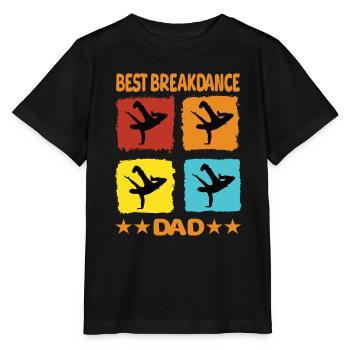 Meilleur père de breakdance - T-shirt bio MINI CREATOR Stanley/Stella Enfant - noir - Devant - Mikhail (115cm)