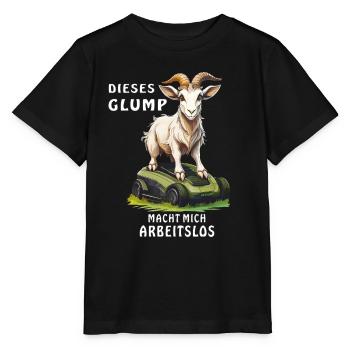 GOAT ROBOTIC LAWNMOWER THIS GLUMP - Stanley/Stella MINI CREATOR Kids’ T-Shirt - black - Front - Mikhail (115cm)