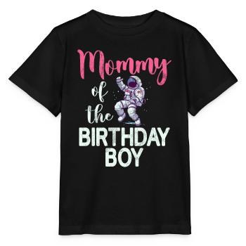 Mutter Des Geburtstagskinders Raum Astronauten - Stanley/Stella Kinder T-Shirt MINI CREATOR  - Schwarz - Vorne - Mikhail (115cm)