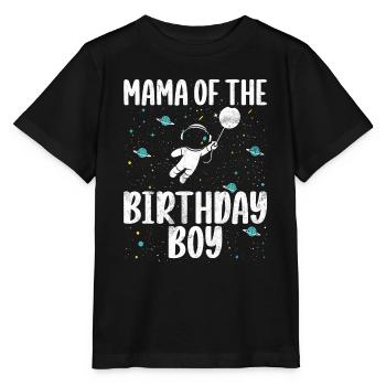 Mutter Des Geburtstagskinders Raum Astronauten - Stanley/Stella Kinder T-Shirt MINI CREATOR  - Schwarz - Vorne - Mikhail (115cm)