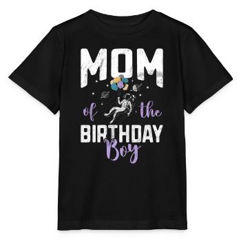 Mutter Des Geburtstagskinders Raum Astronauten - Stanley/Stella Kinder T-Shirt MINI CREATOR  - Schwarz - Vorne - Mikhail (115cm)