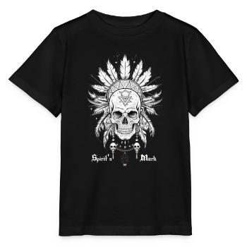 CRÂNE ET PLUMES, MARQUE DE L’ - T-shirt bio MINI CREATOR Stanley/Stella Enfant - noir - Devant - Mikhail (115cm)