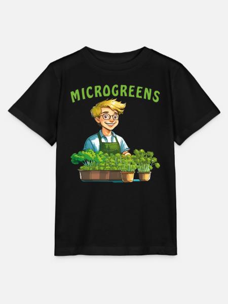 PFLANZEN MICROGREENS - Stanley/Stella Kinder T-Shirt MINI CREATOR - Schwarz