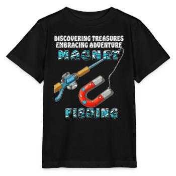 MAGNET FISHING - Stanley/Stella Kinder T-Shirt MINI CREATOR  - Schwarz - Vorne - Mikhail (115cm)