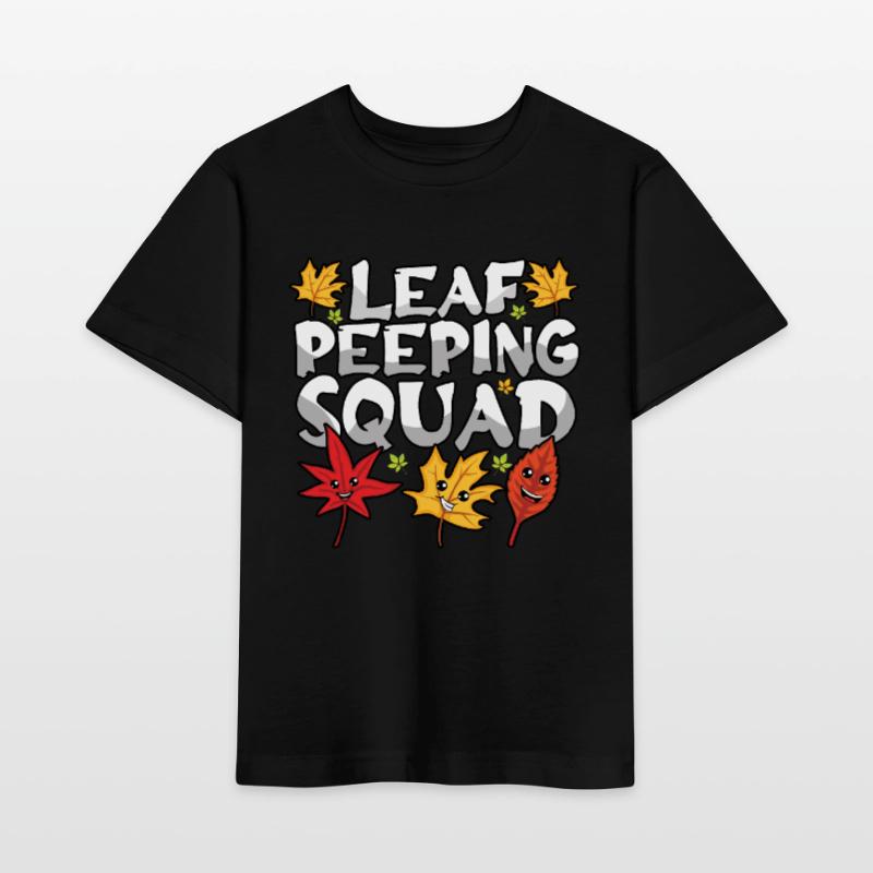 Leaf Peeping Squad Mignon Kawaii Feuillage Leaf Peeper T-shirt bio MINI CREATOR Stanley/Stella Enfant