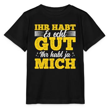 Tu l’as vraiment bien – tu m’as - T-shirt bio MINI CREATOR Stanley/Stella Enfant - noir - Devant - Mikhail (115cm)
