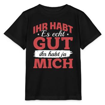 Tu l’as vraiment bien – tu m’as - T-shirt bio MINI CREATOR Stanley/Stella Enfant - noir - Devant - Mikhail (115cm)