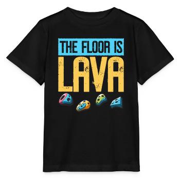 Der Boden ist Lava Bouldern - Stanley/Stella Kinder T-Shirt MINI CREATOR  - Schwarz - Vorne - Mikhail (115cm)