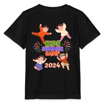 Sommercamp für Kinder - Stanley/Stella Kinder T-Shirt MINI CREATOR  - Schwarz - Vorne - Mikhail (115cm)