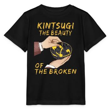 KINTSUGI THE BEAUTY OF THE BROKEN - Stanley/Stella Kinder T-Shirt MINI CREATOR  - Schwarz - Vorne - Mikhail (115cm)