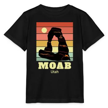 Moab Utah - Stanley/Stella Kinder T-Shirt MINI CREATOR  - Schwarz - Vorne - Mikhail (115cm)