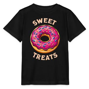 DONUTS, SWEET TREATS - Stanley/Stella MINI CREATOR Kids’ T-Shirt - black - Front - Mikhail (115cm)