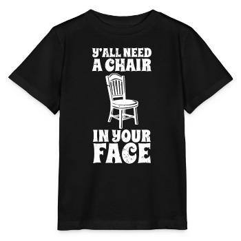 Vous avez tous besoin d’une chaise en face Drôle Sombre Morbide Joke - T-shirt bio MINI CREATOR Stanley/Stella Enfant - noir - Devant - Mikhail (115cm)
