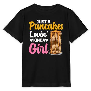 Pancake Breakfast Pancakes - Stanley/Stella MINI CREATOR Kids’ T-Shirt - black - Front - Mikhail (115cm)