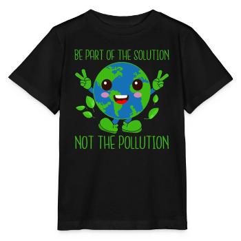 Badestrand & Meer plastikfrei gegen Verschmutzung - Stanley/Stella Kinder T-Shirt MINI CREATOR  - Schwarz - Vorne - Mikhail (115cm)