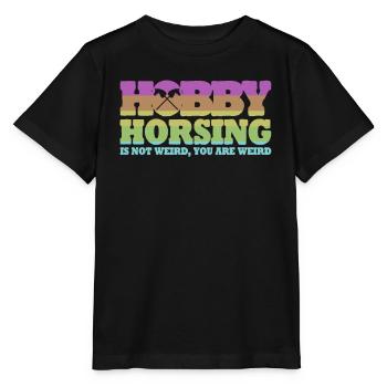Hobby Horsing with Hobby Horse - Stanley/Stella MINI CREATOR Kids’ T-Shirt - black - Front - Mikhail (115cm)