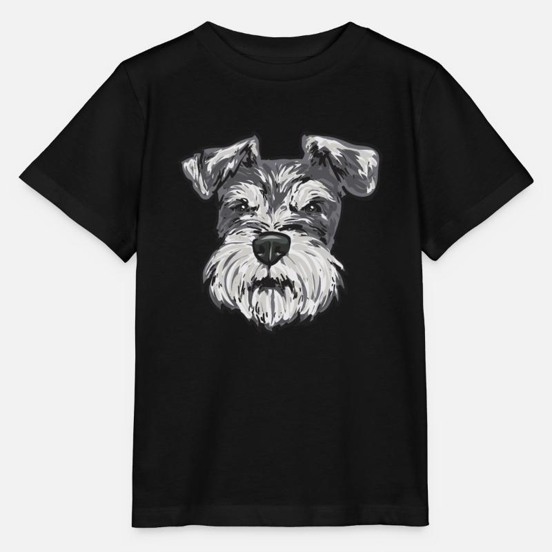 Schnauzer nain Chien Schnauzer - T-shirt bio MINI CREATOR Stanley/Stella Enfant - noir