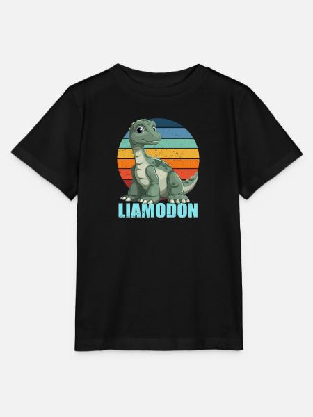 Liamodon Geschenkidee für Liam - Stanley/Stella Kinder T-Shirt MINI CREATOR  - Schwarz