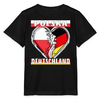 POLSKA ALLEMAGNE CŒUR - T-shirt bio MINI CREATOR Stanley/Stella Enfant - noir - Devant - Mikhail (115cm)