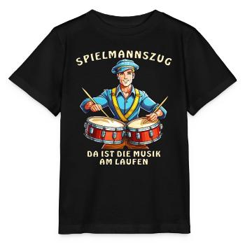 MUSIQUE DE FANFARE - T-shirt bio MINI CREATOR Stanley/Stella Enfant - noir - Devant - Mikhail (115cm)