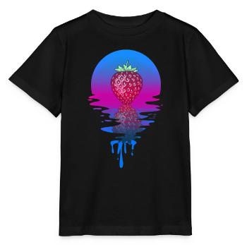 Sunset Strawberry - Stanley/Stella Kinder T-Shirt MINI CREATOR  - Schwarz - Vorne - Mikhail (115cm)