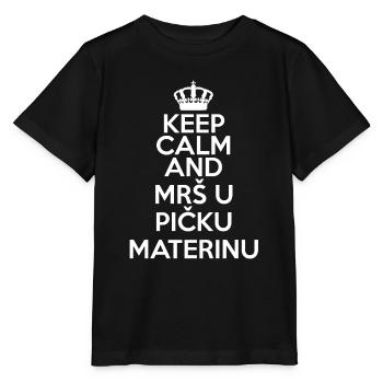 Balkan Vicevi Mrs u pm, ExYu Shirt Gift Srbija - Stanley/Stella MINI CREATOR Kids’ T-Shirt - black - Front - Mikhail (115cm)