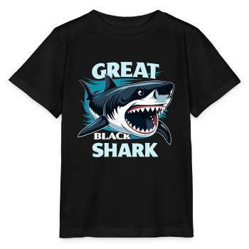 GROSSER SCHWARZHAI - Stanley/Stella Kinder T-Shirt MINI CREATOR  - Schwarz - Vorne - Mikhail (115cm)