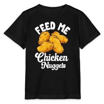 Chicken Nugget Liebhaber Chicken Nuggets - Stanley/Stella Kinder T-Shirt MINI CREATOR  - Schwarz - Vorne - Mikhail (115cm)