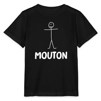 mouton - T-shirt bio MINI CREATOR Stanley/Stella Enfant - noir - Devant - Mikhail (115cm)