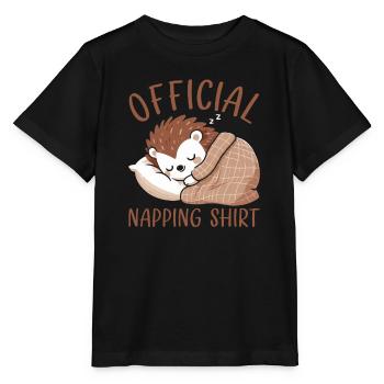 Offizieller Schlafhaus Hedgehog PJ Sleeping - Stanley/Stella Kinder T-Shirt MINI CREATOR  - Schwarz - Vorne - Mikhail (115cm)