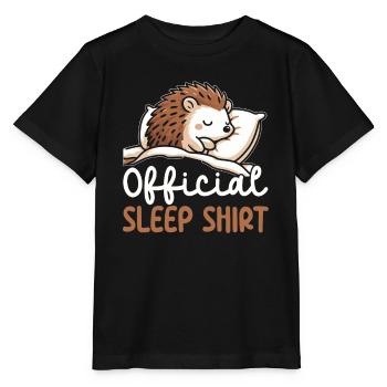 Offizieller Schlafhaus Hedgehog PJ Sleeping - Stanley/Stella Kinder T-Shirt MINI CREATOR  - Schwarz - Vorne - Mikhail (115cm)