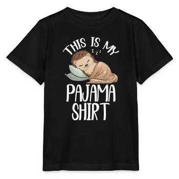Offizieller Schlafhaus Hedgehog PJ Sleeping - Stanley/Stella Kinder T-Shirt MINI CREATOR  - Schwarz - Vorne - Mikhail (115cm)