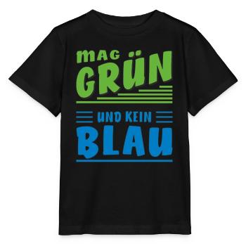 AIME LE VERT ET PAS LE BLEU - T-shirt bio MINI CREATOR Stanley/Stella Enfant - noir - Devant - Mikhail (115cm)