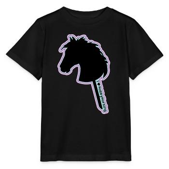Cheval de loisir- cheval de loisir- cheval de loisir - T-shirt bio MINI CREATOR Stanley/Stella Enfant - noir - Devant - Mikhail (115cm)
