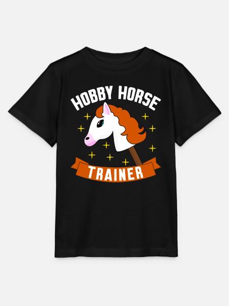 Hobby Horse Hobbyhorse Riding - Stanley/Stella Kinder T-Shirt MINI CREATOR  - Schwarz