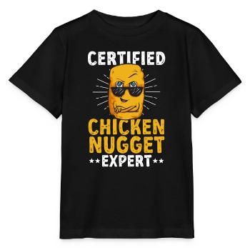 Chicken Nugget Liebhaber Chicken Nuggets - Stanley/Stella Kinder T-Shirt MINI CREATOR  - Schwarz - Vorne - Mikhail (115cm)