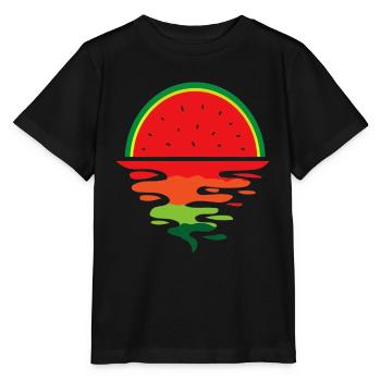 Watermelon Sunset - Stanley/Stella Kinder T-Shirt MINI CREATOR  - Schwarz - Vorne - Mikhail (115cm)