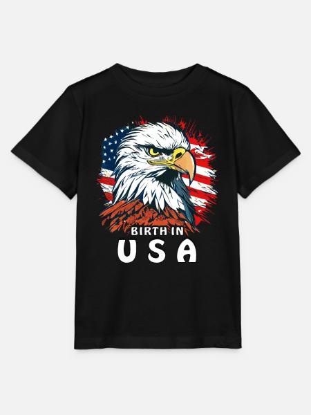 SEEADLER BIRTH IN USA - Stanley/Stella Kinder T-Shirt MINI CREATOR - Schwarz