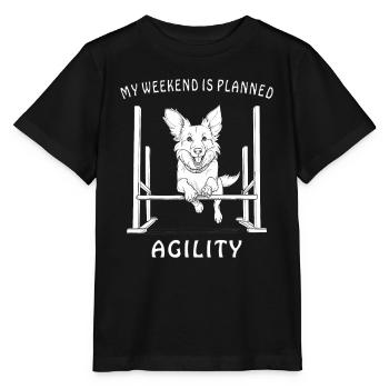 AGILITY DE SPORT CANIN - T-shirt bio MINI CREATOR Stanley/Stella Enfant - noir - Devant - Mikhail (115cm)