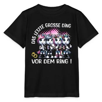 Enterrement de vie de garçon Mariée Enterrement de vie de jeune fille Grondement de femmes - T-shirt bio MINI CREATOR Stanley/Stella Enfant - noir - Devant - Mikhail (115cm)