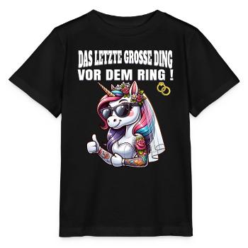 Enterrement de vie de garçon Mariée Enterrement de vie de jeune fille Grondement de femmes - T-shirt bio MINI CREATOR Stanley/Stella Enfant - noir - Devant - Mikhail (115cm)