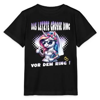 Enterrement de vie de garçon Mariée Enterrement de vie de jeune fille Grondement de femmes - T-shirt bio MINI CREATOR Stanley/Stella Enfant - noir - Devant - Mikhail (115cm)