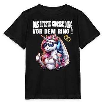 Enterrement de vie de garçon Mariée Enterrement de vie de jeune fille Grondement de femmes - T-shirt bio MINI CREATOR Stanley/Stella Enfant - noir - Devant - Mikhail (115cm)