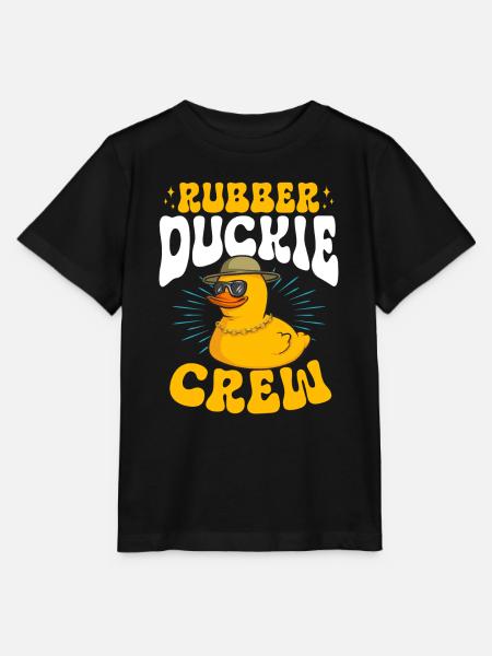 Quietscheentchen Quietscheente Gummiente - Stanley/Stella Kinder T-Shirt MINI CREATOR  - Schwarz