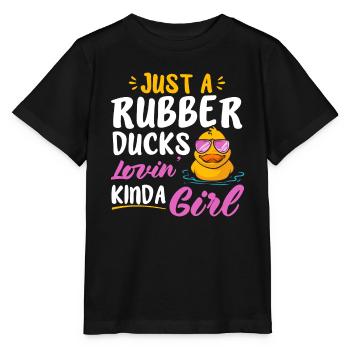 Rubber Duck Rubber Duck - Stanley/Stella MINI CREATOR Kids’ T-Shirt - black - Front - Mikhail (115cm)
