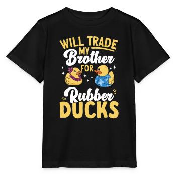 Rubber Duck Rubber Duck - Stanley/Stella MINI CREATOR Kids’ T-Shirt - black - Front - Mikhail (115cm)