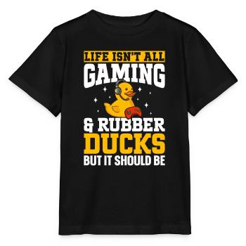 Rubber Duck Rubber Duck - Stanley/Stella MINI CREATOR Kids’ T-Shirt - black - Front - Mikhail (115cm)