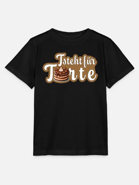 T steht für Torte - Stanley/Stella Kinder T-Shirt MINI CREATOR  - Schwarz